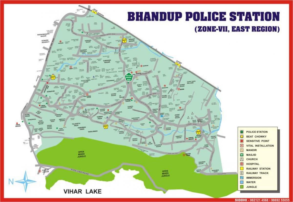بمبئی Bhandup نقشه
