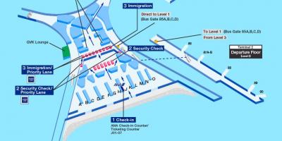 ترمینال فرودگاه بین المللی بمبئی 2 نقشه
