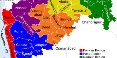 نقشه از بمبئی ماهاراشترا