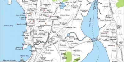 نقشه بمبئی مرکزی