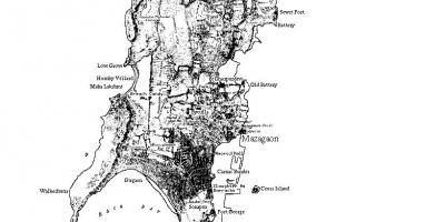 نقشه از جزیره بمبئی