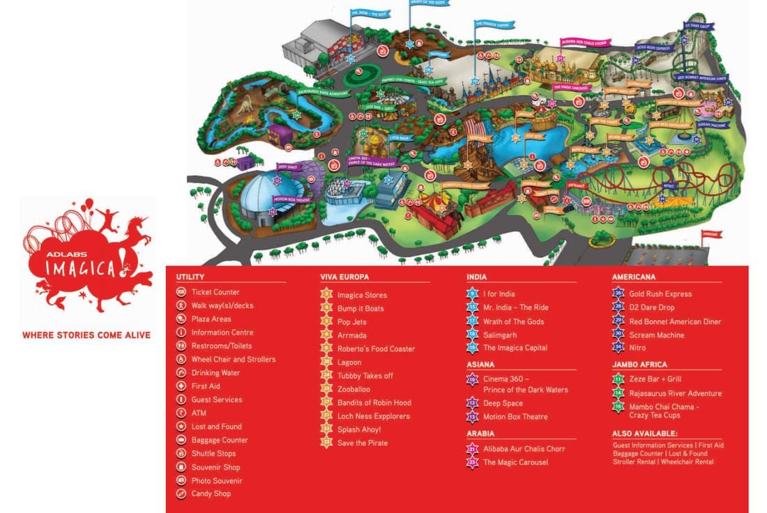 نقشه Imagica بمبئی نقشه