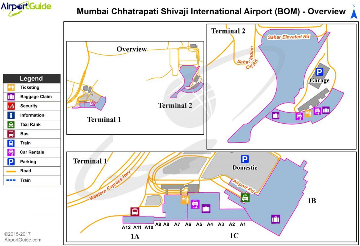 Chhatrapati Shivaji پایانه نقشه
