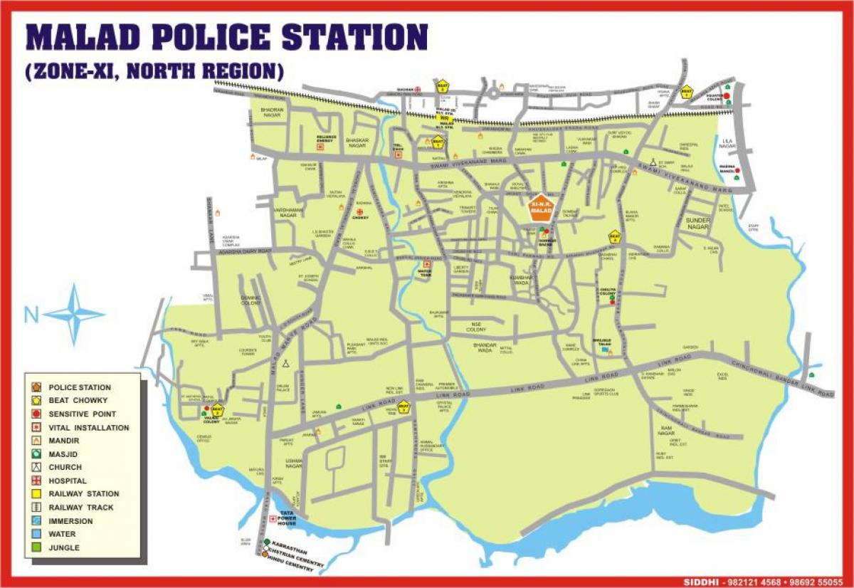 بمبئی Malad نقشه