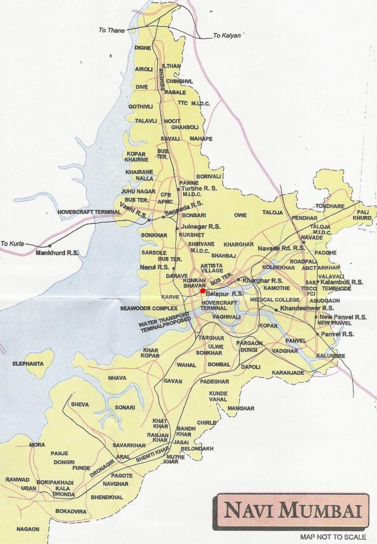 نقشه از navi Mumbai