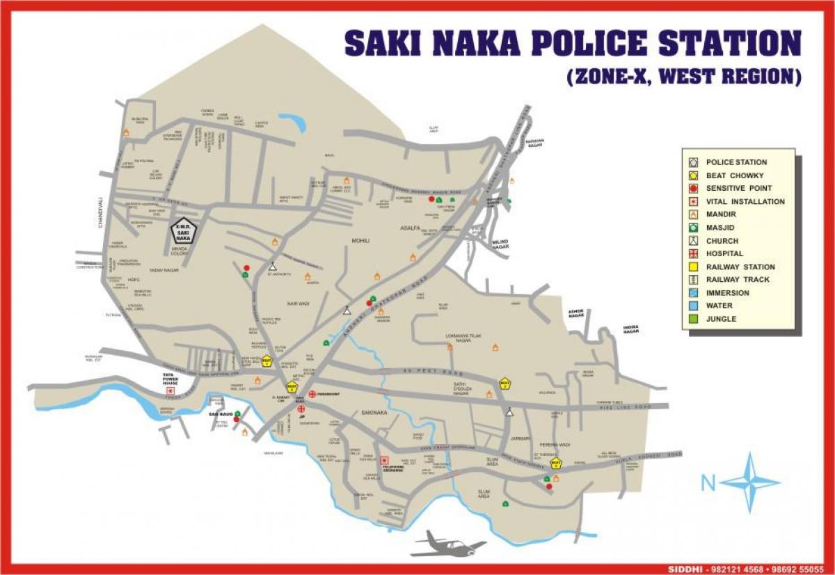 بمبئی Sakinaka نقشه