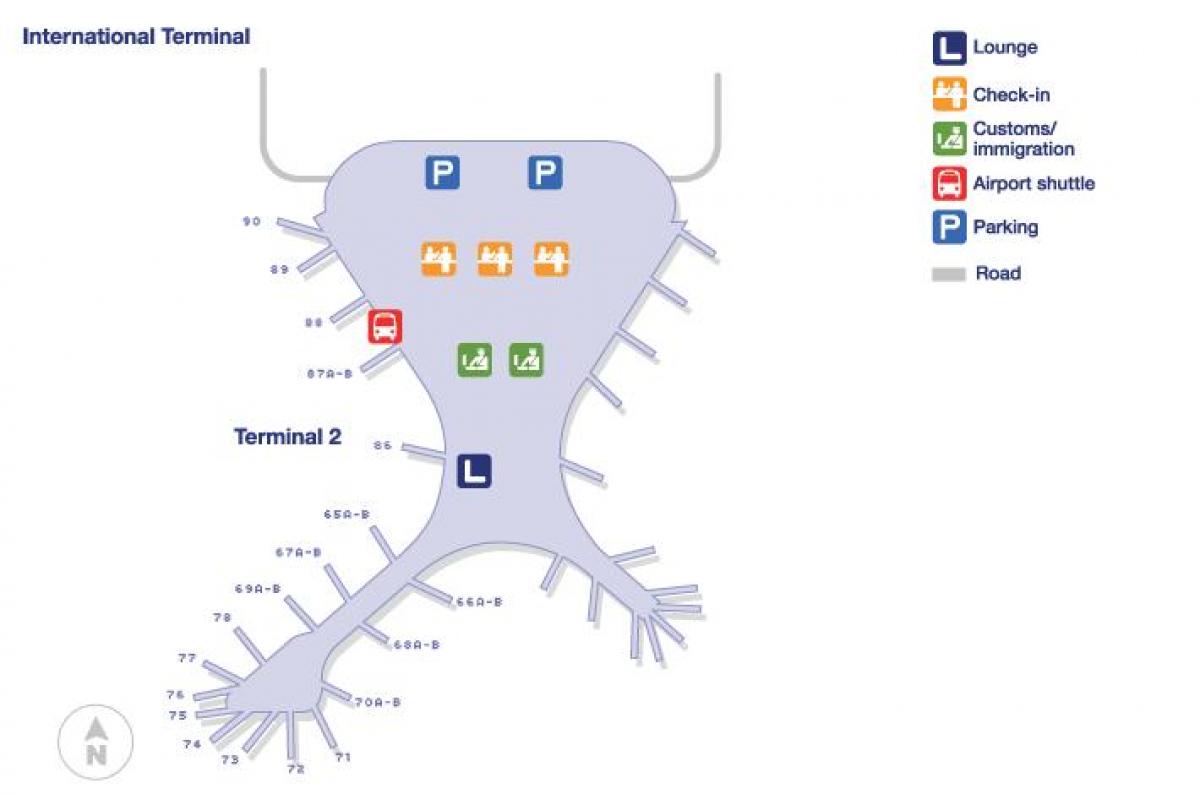 ترمینال 2 فرودگاه بمبئی نقشه