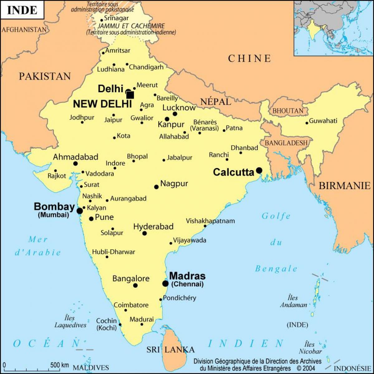 نقشه از بمبئی هند