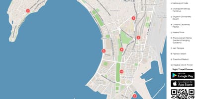 نقشه دریایی درایو بمبئی