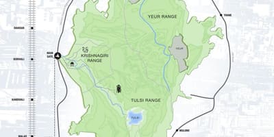 Borivali national park map