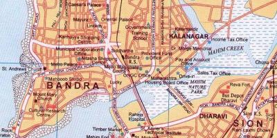 نقشه bandra بمبئی