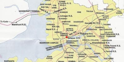 نقشه از navi Mumbai