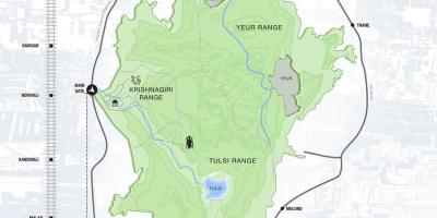 نقشه sanjay gandhi national park