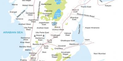 بمبئی حومه نقشه